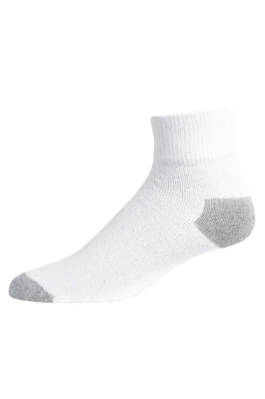 Trendy metallic thread socks-KNOCKER QUARTER SPORTS SOCKS (48523_GREY)