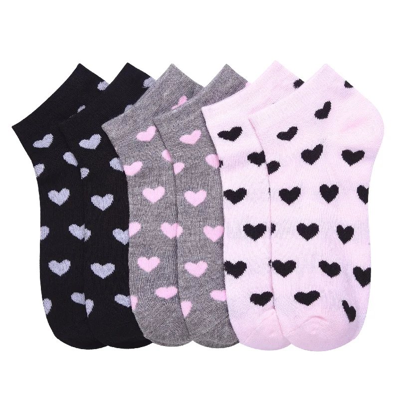 Soft bamboo knee-high socks-MAMIA SPANDEX SOCKS (HEART)