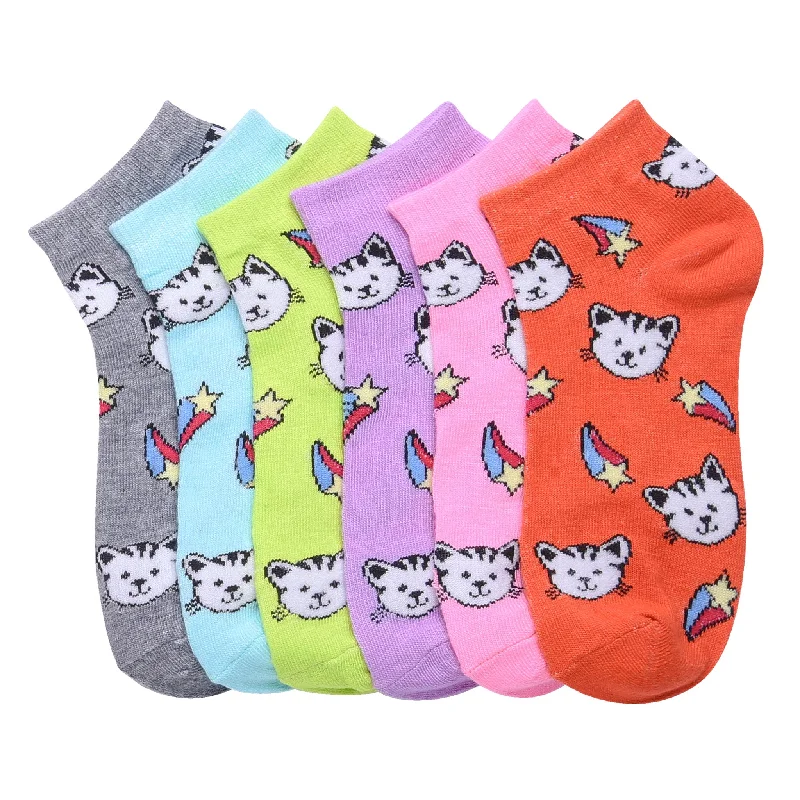 Anti-blister trail socks-MAMIA SPANDEX SOCKS (MEOW2) - 0-12, 2-3, 4-6, 6-8, 9-11