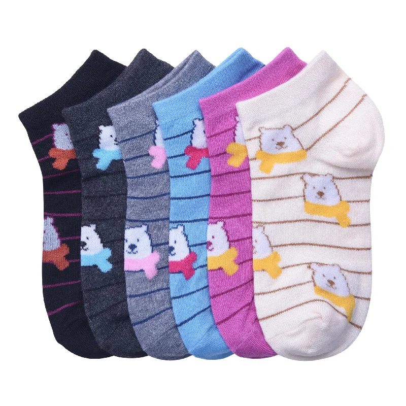 Cozy fuzzy sleep socks-MAMIA SPANDEX SOCKS (PBEAR2)