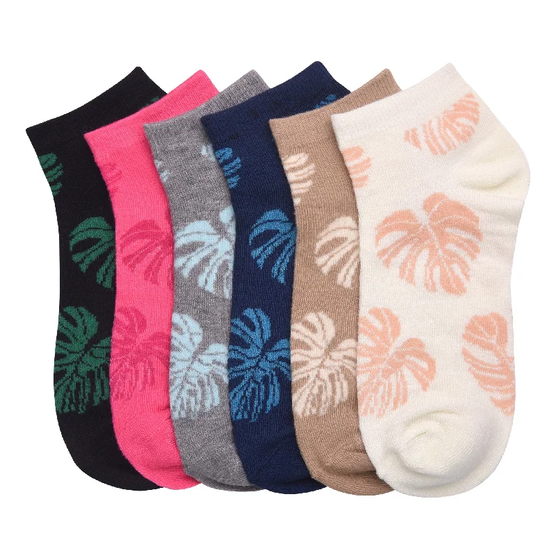 Plush velour lounge socks-MAMIA SPANDEX SOCKS (PLANT)