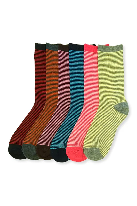 Anti-odor sports socks-MAMIA LADIES DESIGN CREW SOCKS (ST3)