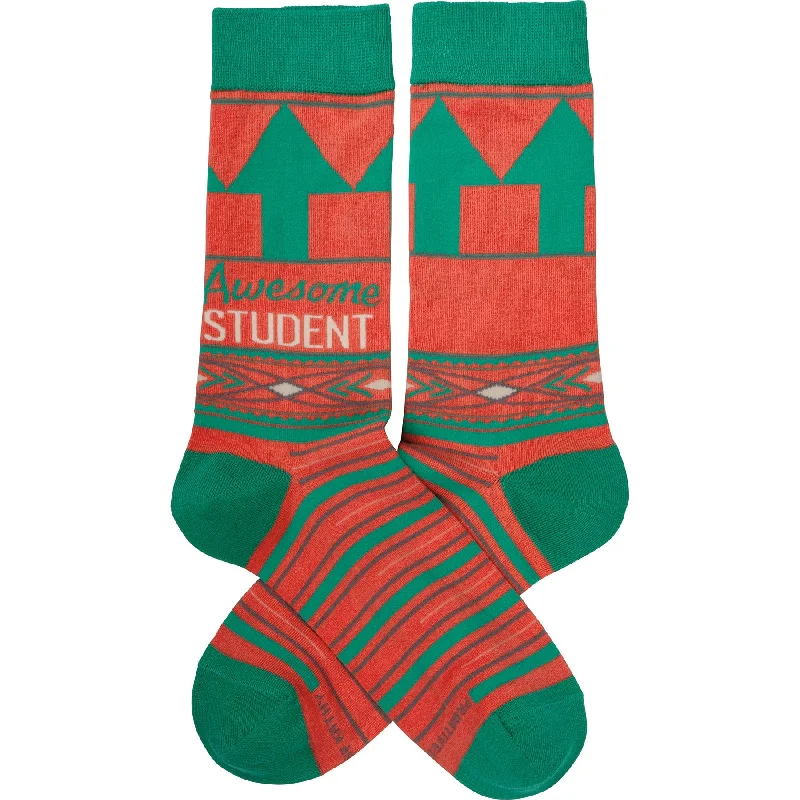 Cozy fleece-lined socks-Awesome Student Socks | Unisex Funny Gifts Socks