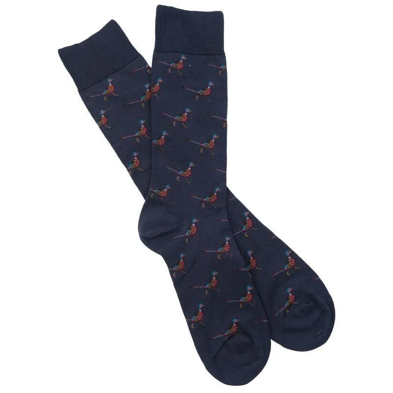 Women’s embroidered socks-Barbour Mavin Sock - Navy