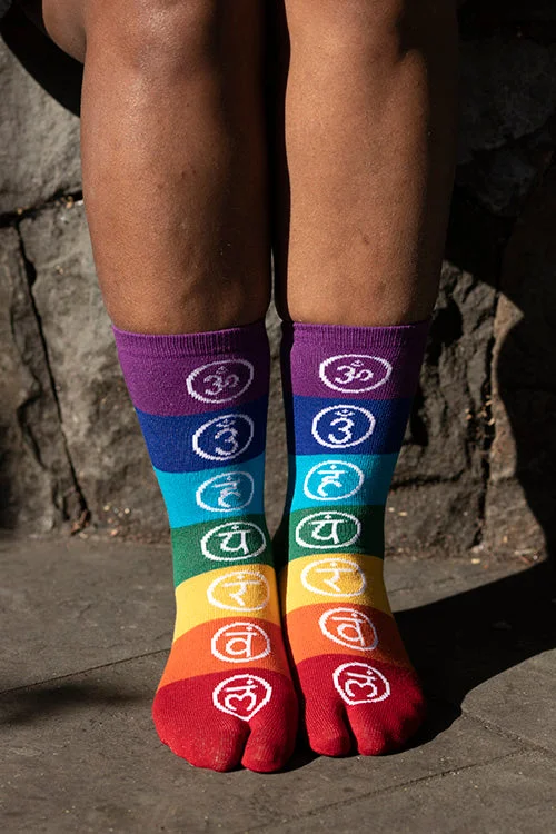 Lightweight breathable socks-Chakra Balance Tabi Socks