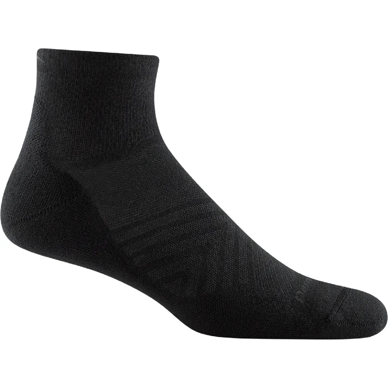 Men’s cotton crew socks-Darn Tough Mens Coolmax Run Quarter Ultra-Lightweight Running Socks