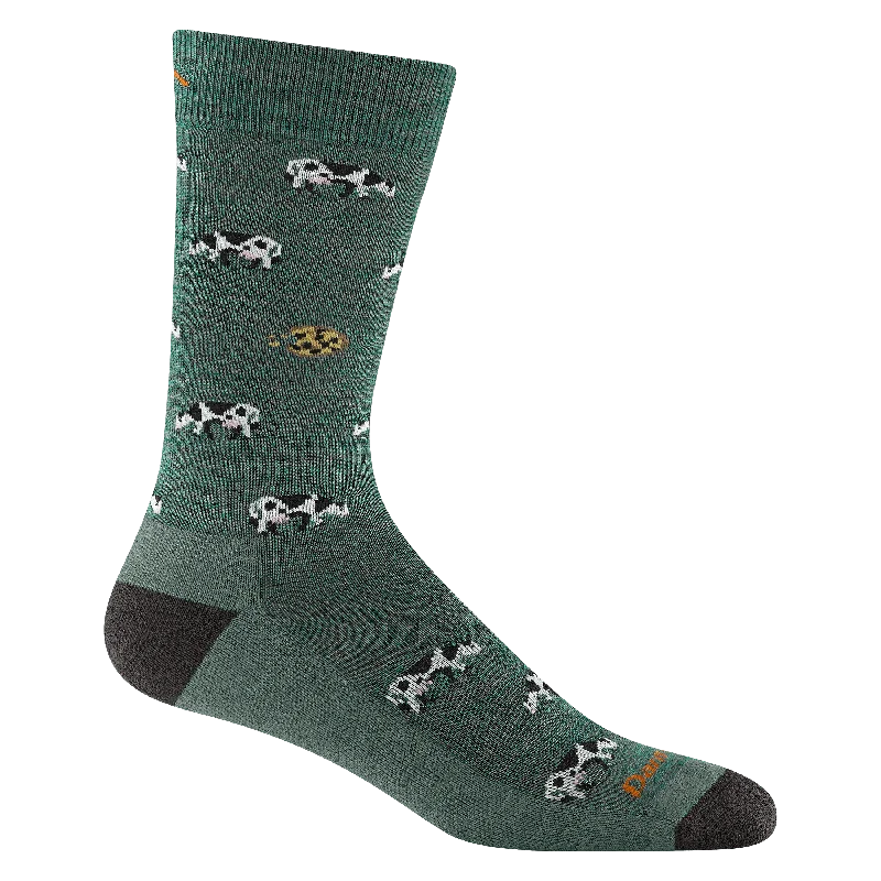 Lightweight hiking liner socks-Darn Tough Mens Dairy Air Crew Lightweight Lifestyle Socks