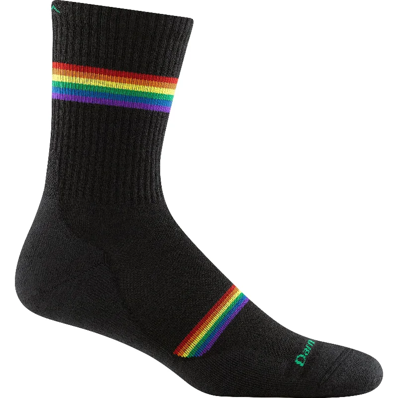 Trendy geometric print socks-Darn Tough Mens Prism Micro Crew Lightweight Running Socks