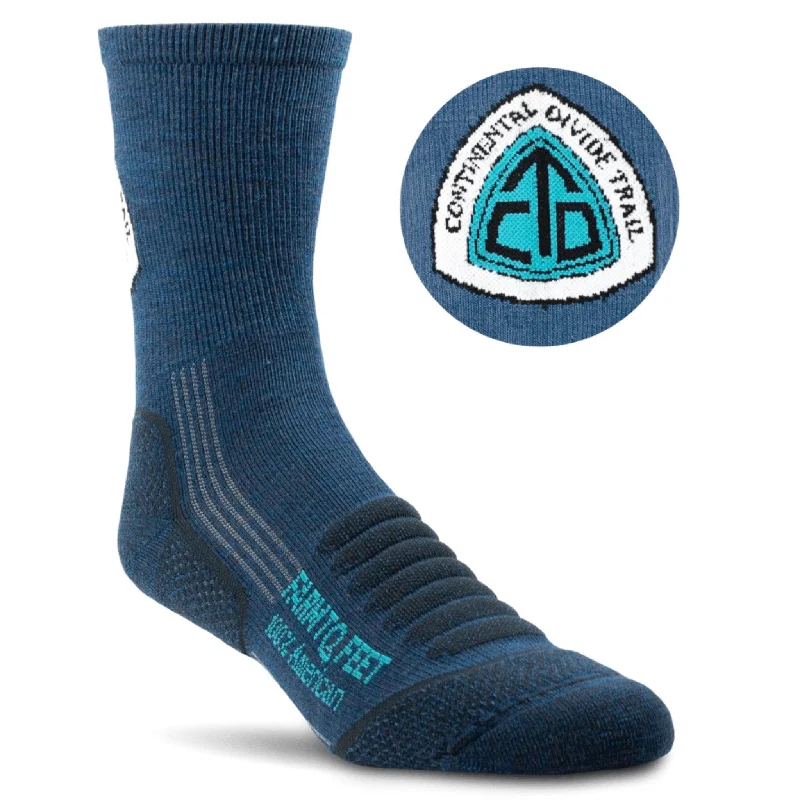 Warm thermal hiking socks-Farm to Feet Grays Peak Light Cushion 3/4 Crew Socks