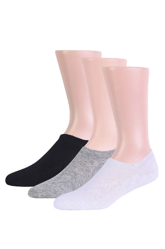 Organic wool everyday socks-KNOCKER  MENS COTTON H.CUSHION SILICON HIGH LINERS (FC004_ASST)