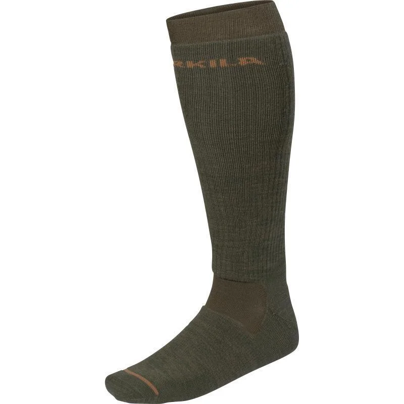 Men’s breathable gym socks-Harkila Pro Hunter Merino Technical Long Socks - Willow Green