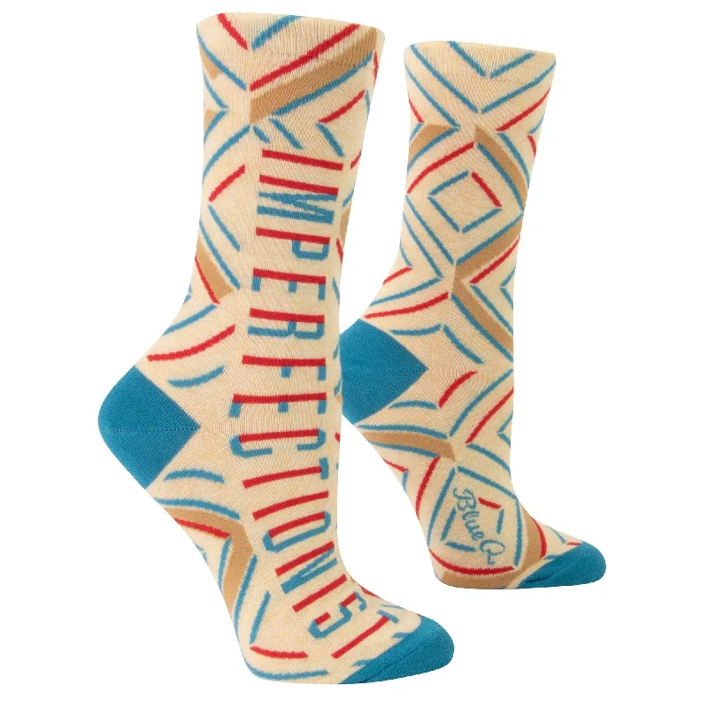 Thick insulated cabin socks-Imperfectionist Women's Crew Socks | BlueQ at GetBullish