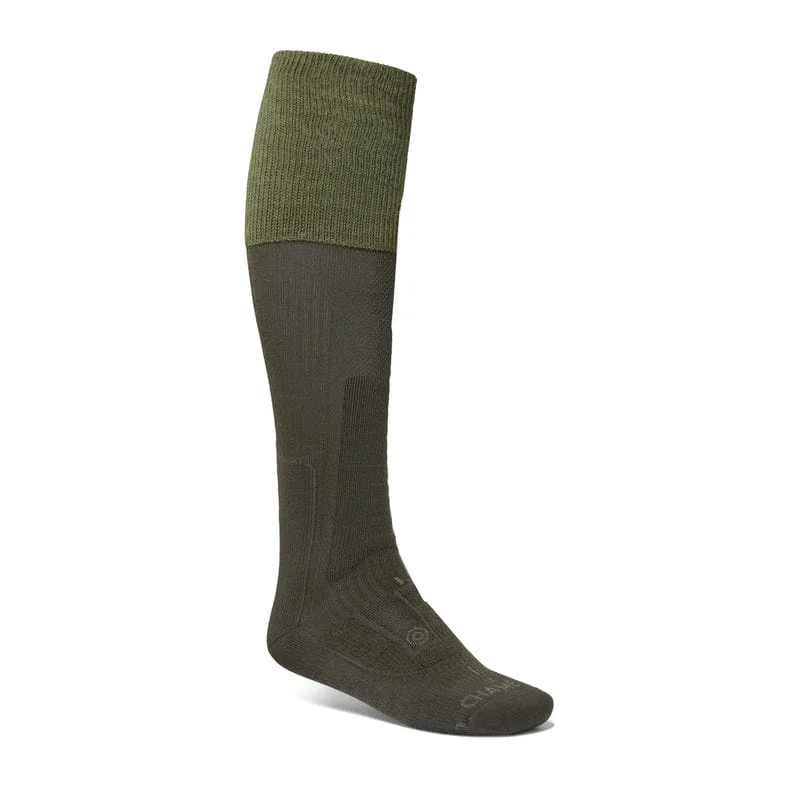 Men’s ribbed athletic socks-Le Chameau Vierzon Shooting Socks - Iconic Green