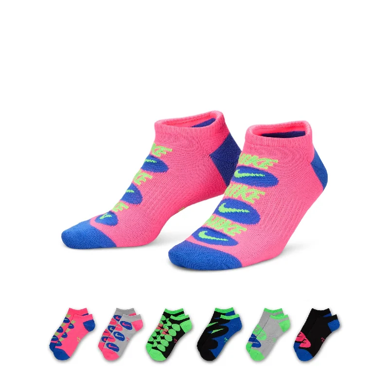 Breathable compression socks-Nike Everyday No-Show Socks 6-Pack