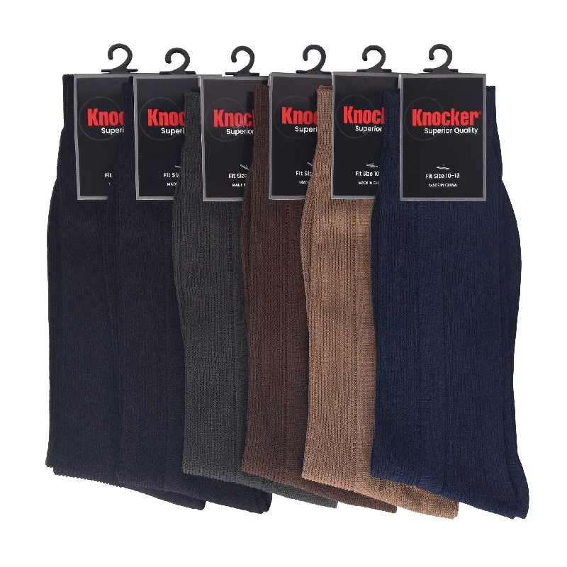 Soft alpaca blend socks-KNOCKER MEN'S DRESS SOCKS (S002_ASST)