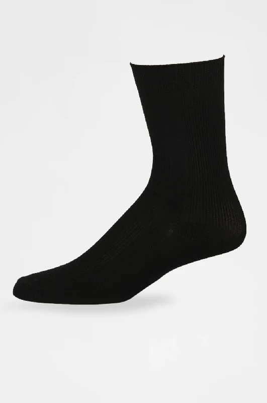 Lightweight liner socks-KNOCKER MEN'S DRESS SOCKS (S002_BLACK)