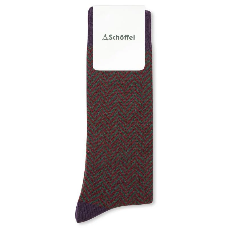 Unisex wool hiking socks-Schoffel Halkirk Merino Socks - Purple (UK7-11)