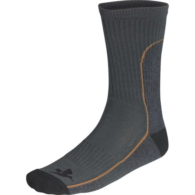 Thick fisherman knit socks-Seeland Outdoor 3-Pack Socks - Raven