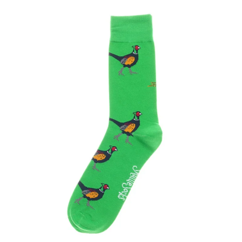 Women’s lace-trim socks-Shuttle Socks - Green Pheasant UK 8-12