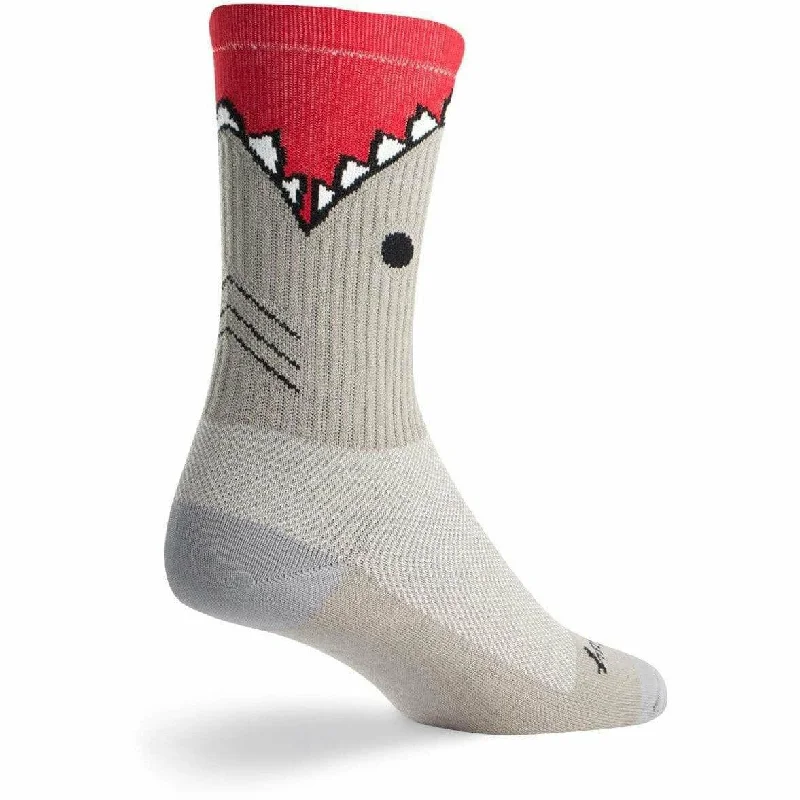 Trendy metallic thread socks-SockGuy Bite Me Performance Crew Socks