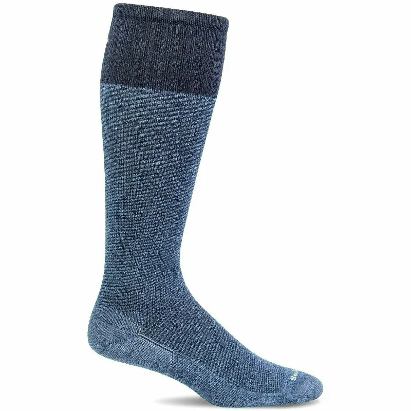 Trendy striped casual socks-Sockwell Mens Bart Moderate Compression OTC Socks