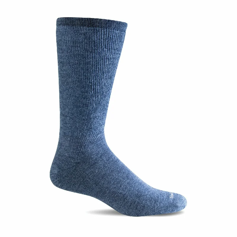 Durable outdoor adventure socks-Sockwell Mens Extra Easy Relaxed Fit Crew Socks