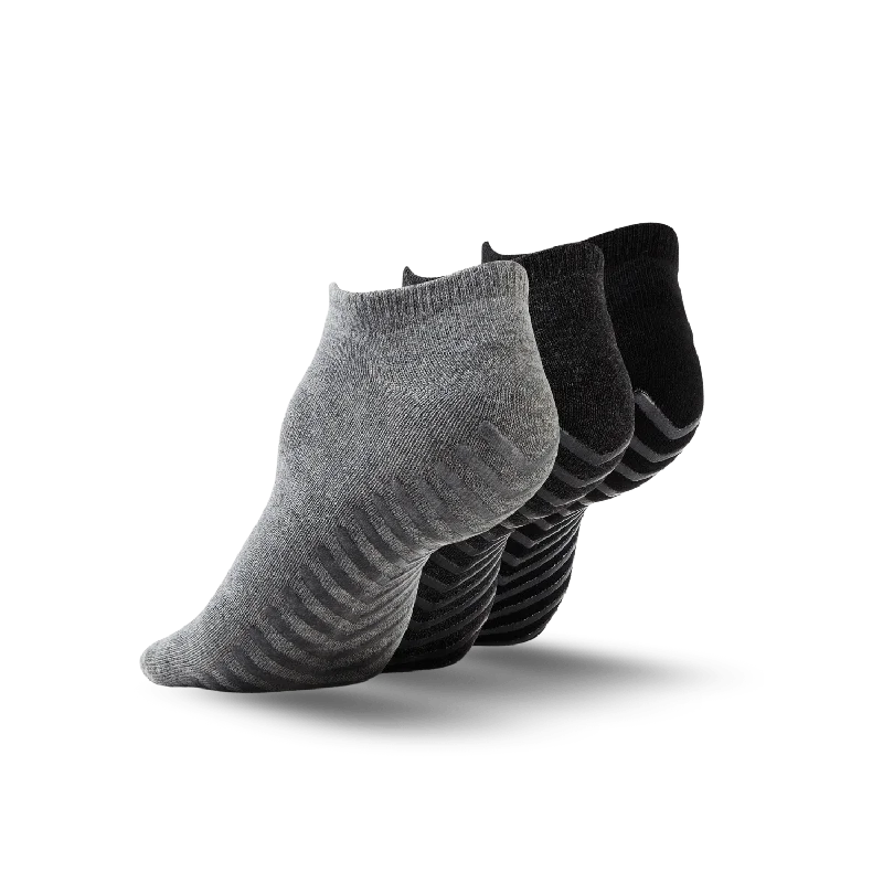 Women’s ruffled ankle socks-Test Ankle Black & Gray Mix