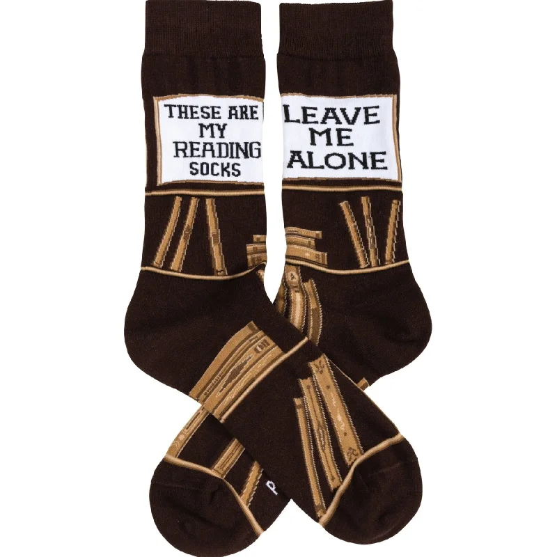 Thick wool cabin socks-These Are My Reading Socks | Unisex Book Lover Socks