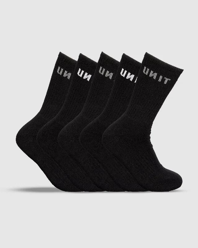 Thick wool cabin socks-UNIT Mens Respond Bamboo Socks - 5 Pack