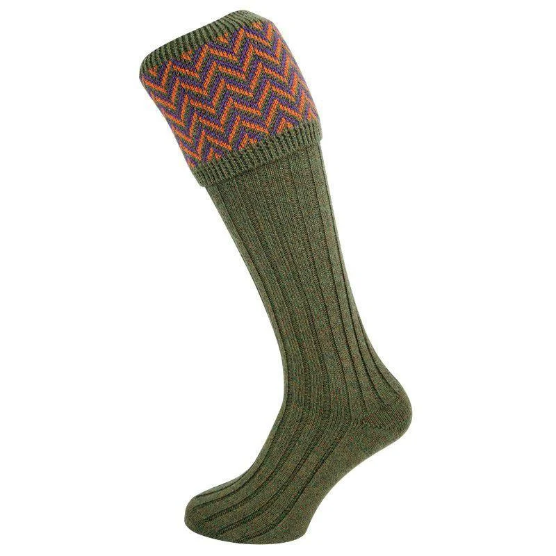 Breathable running crew socks-William Powell Mens Merino Shooting Socks - Melrose