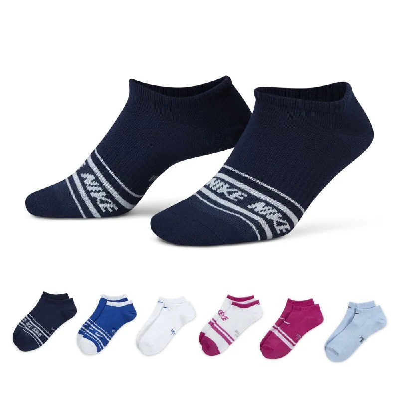 Men’s breathable gym socks-Women's Nike 3-Pack Everyday Lightweight No-Show Sock