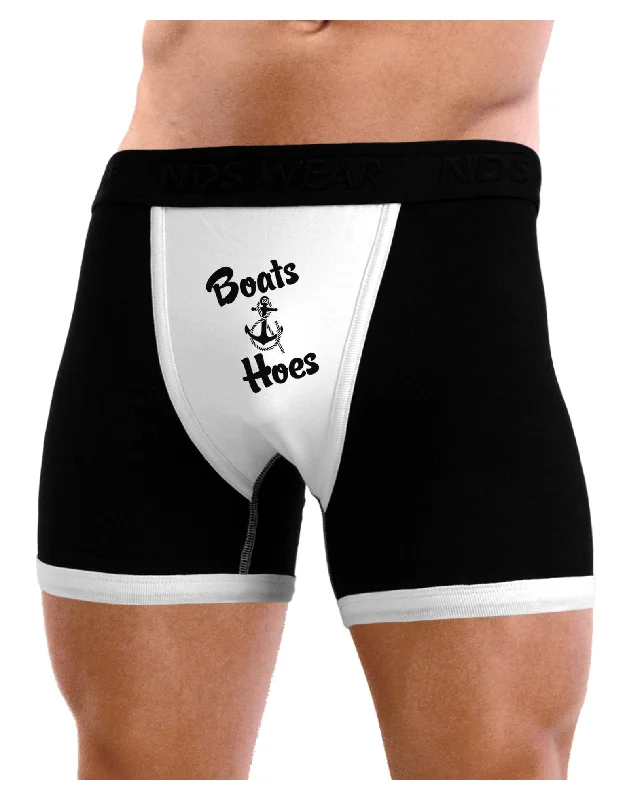 Men’s soft athletic trunks-Boats and Hoes Mens Boxer Brief Underwear