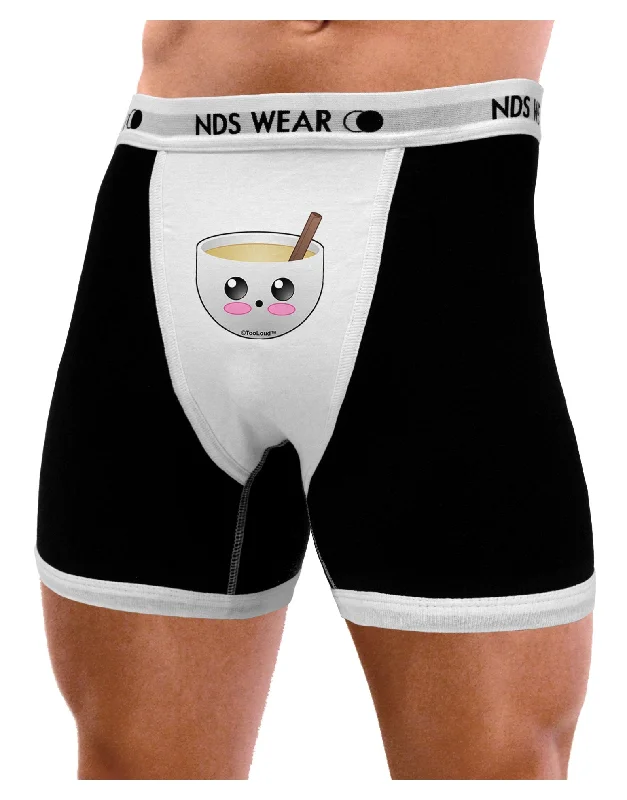 Men’s breathable jersey trunks-Cute Egg Nog Design -  Mens Boxer Brief Underwear by TooLoud