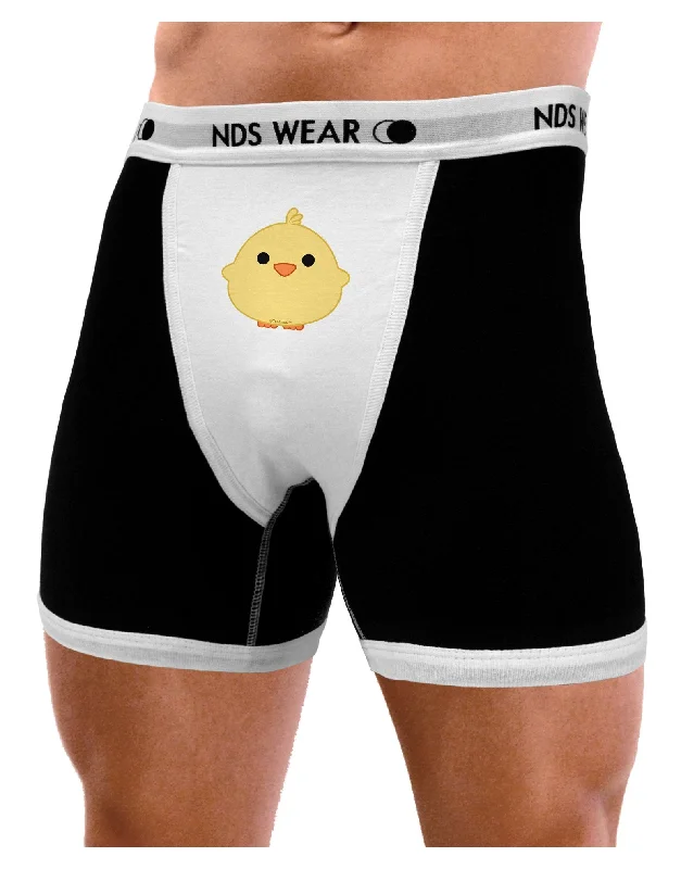 Men’s anti-slip cotton trunks-Cute Little Chick - Yellow Mens Boxer Brief Underwear by TooLoud