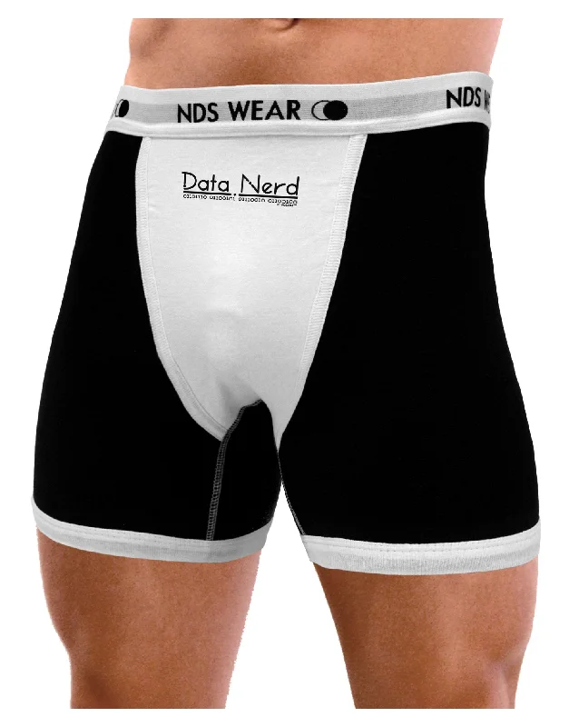 Men’s durable jersey boxers-Data Nerd Mens Boxer Brief Underwear by TooLoud