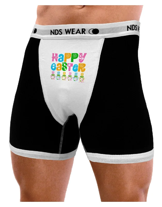 Men’s seamless trunks-Happy Easter - Tulips Mens Boxer Brief Underwear by TooLoud