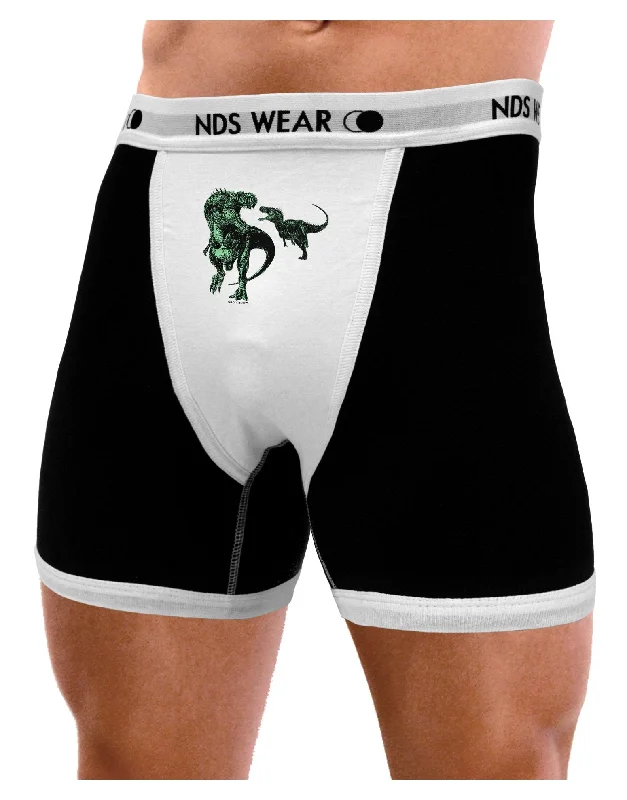 Men’s cotton-blend athletic briefs-Jurassic Dinosaur Design 1 Mens Boxer Brief Underwear by TooLoud