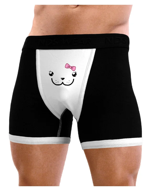 Men’s quick-dry mesh briefs-Kyu-T Face - Dewina Cute Girl Dugong Mens Boxer Brief Underwear