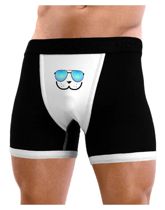 Men’s smooth microfiber trunks-Kyu-T Face - Dewy Cool Sunglasses Mens Boxer Brief Underwear