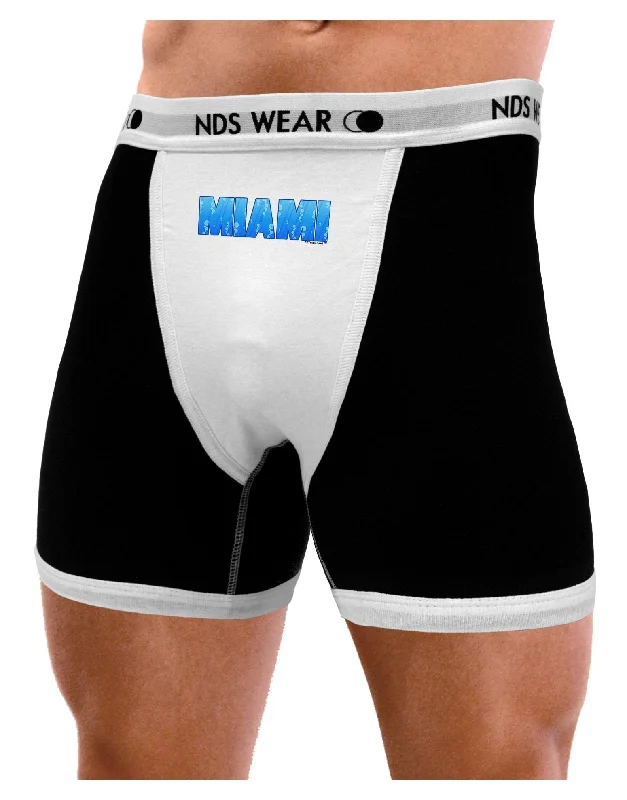 Men’s cotton-blend athletic briefs-Miami Ocean Bubbles Mens Boxer Brief Underwear by TooLoud