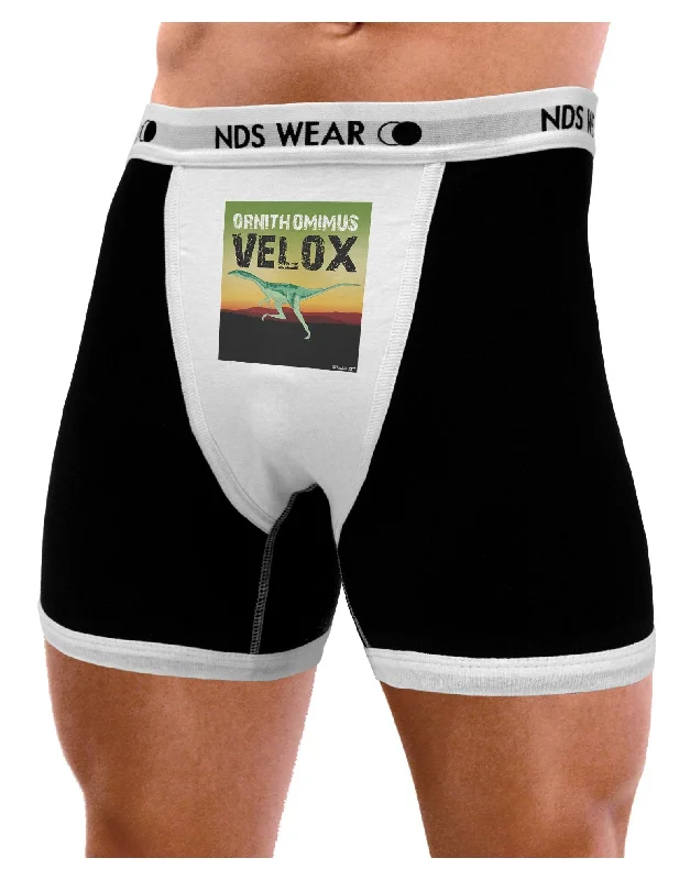 Men’s anti-slip cotton trunks-Ornithomimus Velox - With Name Mens Boxer Brief Underwear by TooLoud