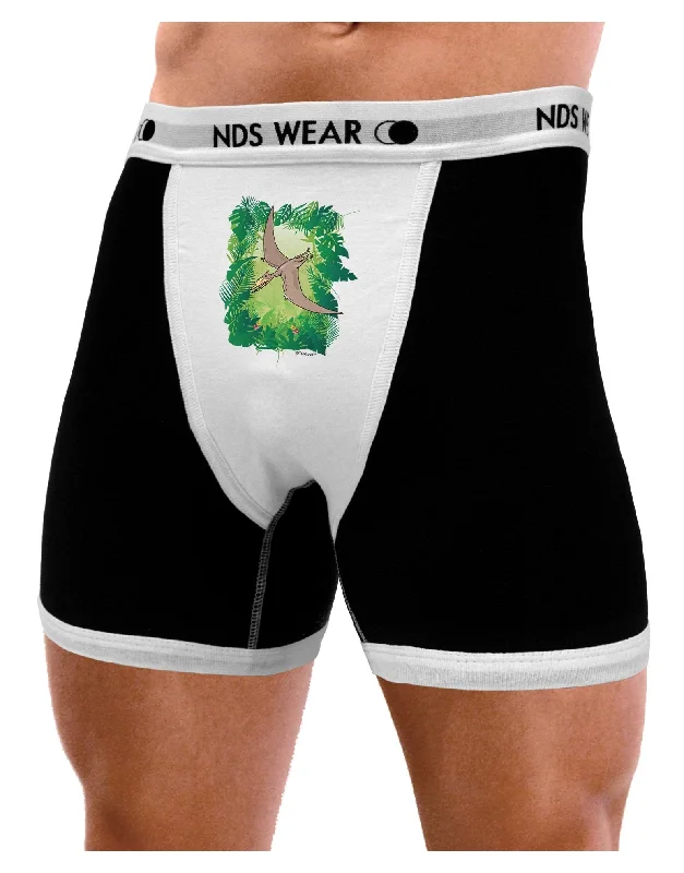 Men’s trendy solid briefs-Pterosaurs - Without Name Mens Boxer Brief Underwear by TooLoud