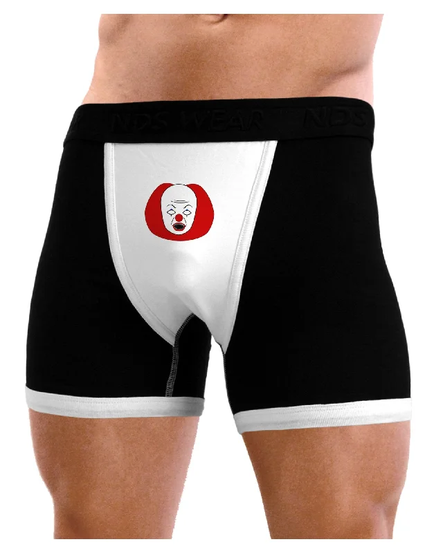 Men’s organic cotton boxers-Scary Face Clown - Halloween Mens Boxer Brief Underwear