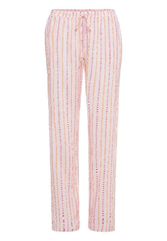 Women’s warm flannel sleep set-Sleep And Lounge Woven Long Pant | Jolly Stripe 77617-2917