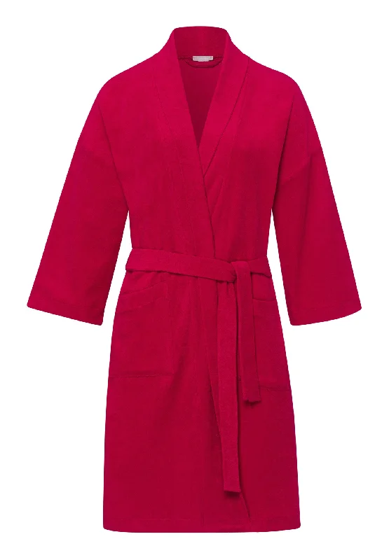 Women’s silky robe with belt-Sleep And Lounge Robe | Garnet Red 77750-2401