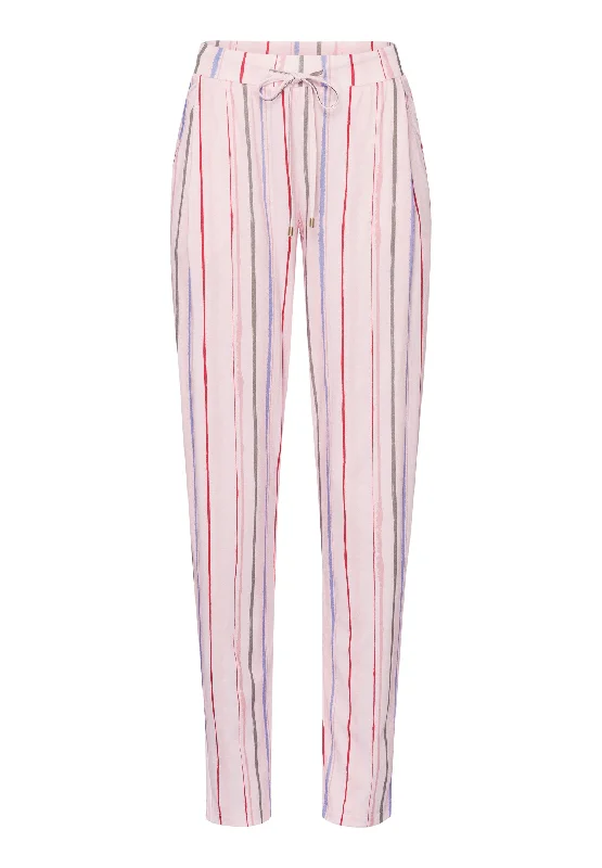 Women’s smooth satin sleepshirt-Sleep And Lounge Knit Pants Print | Painted Stripe 77882-2366