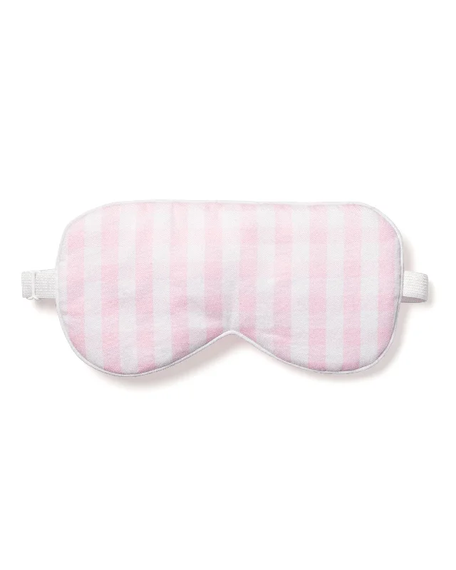 Women’s cozy lace-trim pajamas-Adult Pink Gingham Eye Mask