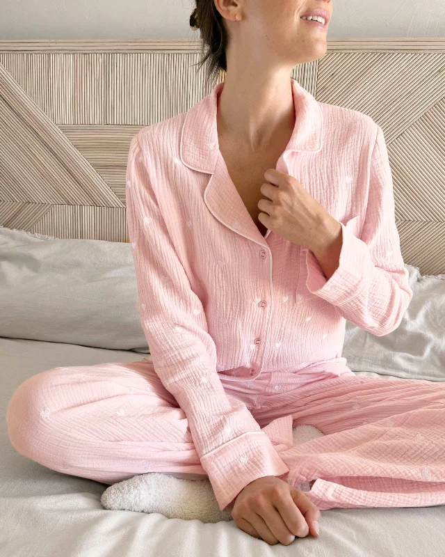 Women’s breathable velour sleepshirt-Lottie Love Sleep Set