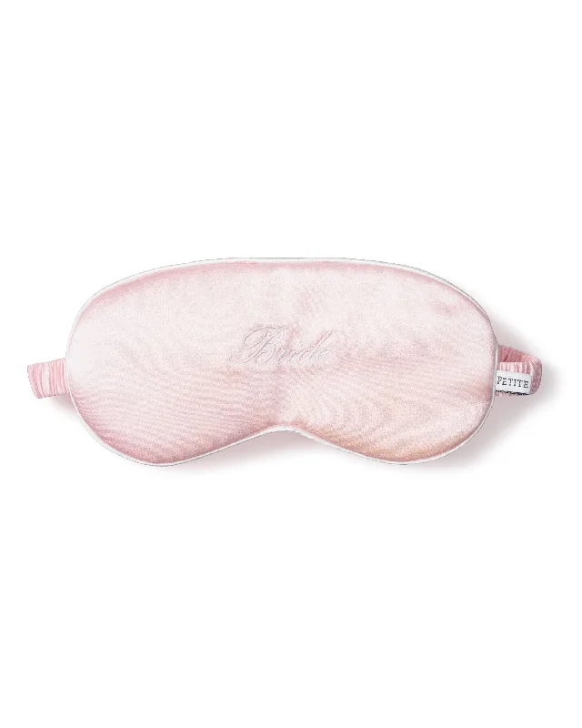 Women’s soft jersey chemise-Pink Silk Bride Sleep Mask