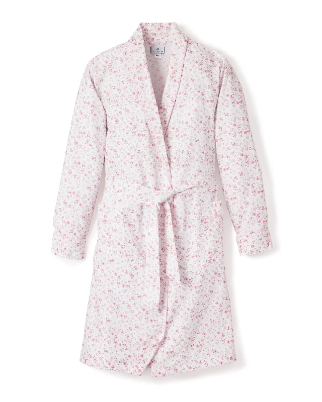 Women’s plush satin robe-Women's Robe in Dorset Floral